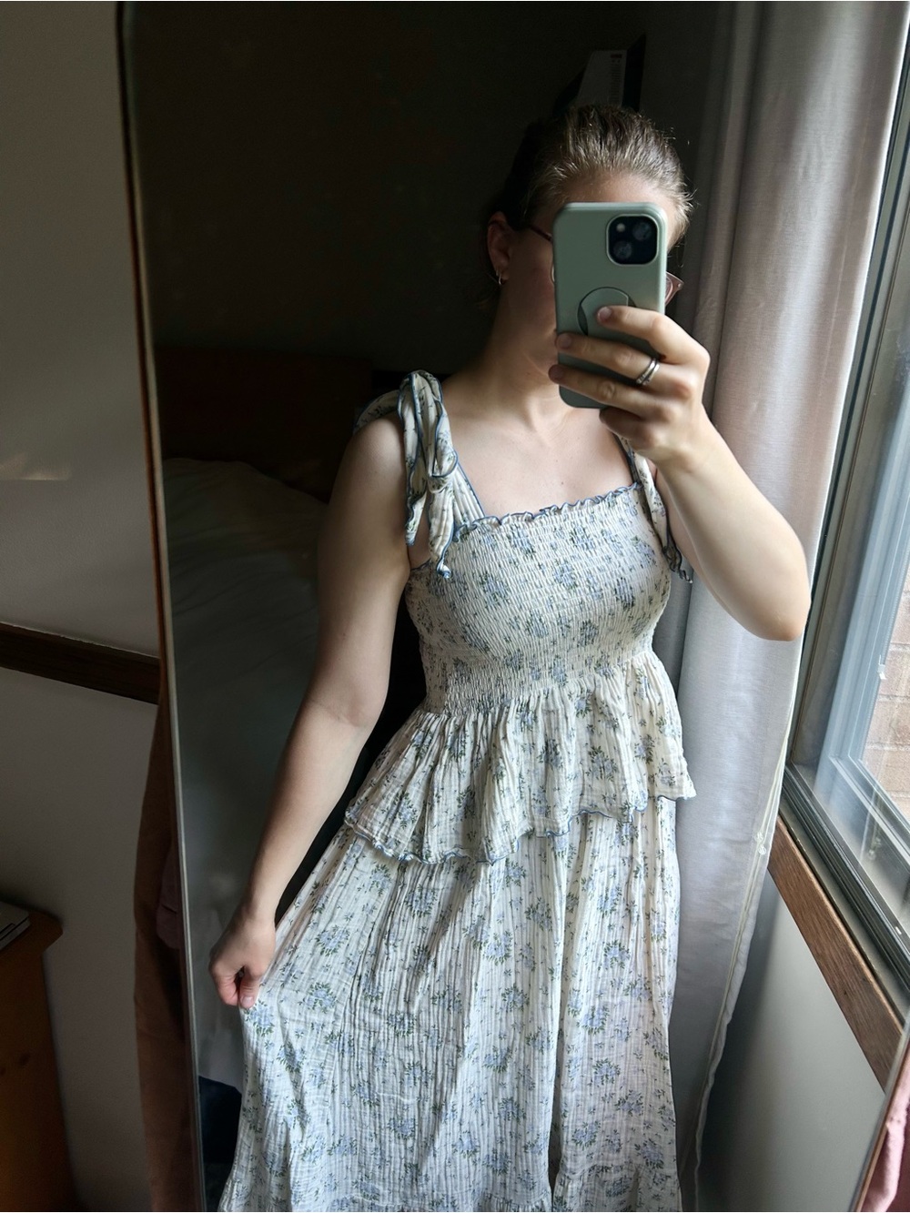 Nothing Fits But Blue Floral Dress